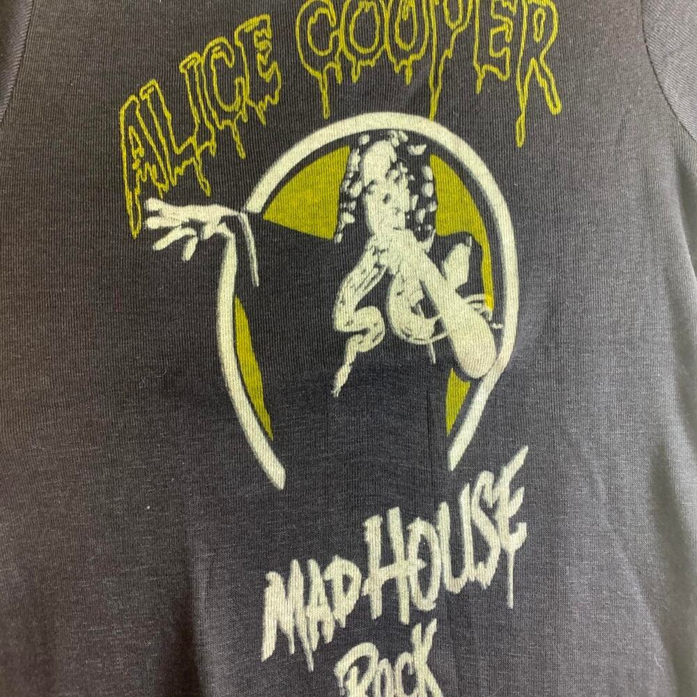1979 ALICE COOPER Mad House Rock Tour single stitch double sided tee shirt M